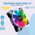 ARMAGGEDDON GAMING PC COOLING FAN (120MM RGB FAN) NEURON RGB RING IV