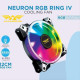 ARMAGGEDDON GAMING PC COOLING FAN (120MM RGB FAN) NEURON RGB RING IV