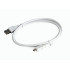 Gembird micro USB2.0 cable AM-MBM5P/10cm/white CCP-MUSB2-AMBM-W-0.1M