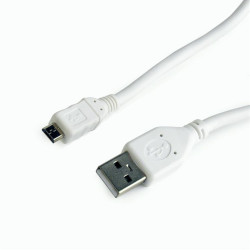 Gembird micro USB2.0 cable AM-MBM5P/10cm/white CCP-MUSB2-AMBM-W-0.1M Gembird micro USB2.0 cable AM-MBM5P/10cm/white CCP-MUSB2-AMBM-W-0.1M