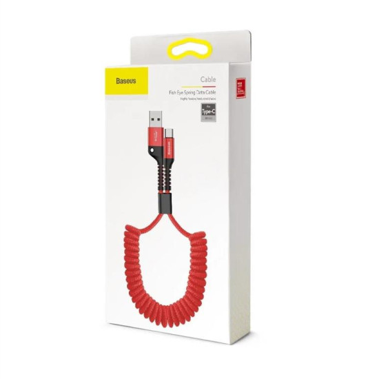 BASEUS cable Fish eye Spring Type C 2A 1m red CATSR-09
