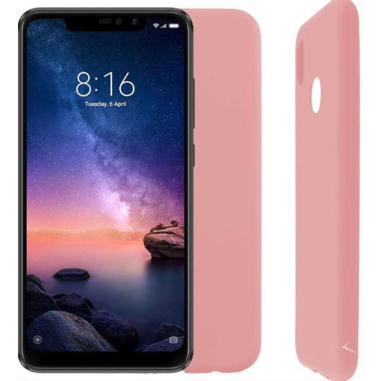 ΘΗΚΗ XIAOMI REDMI NOTE 6 PRO 6.26" SILICON TPU PINK