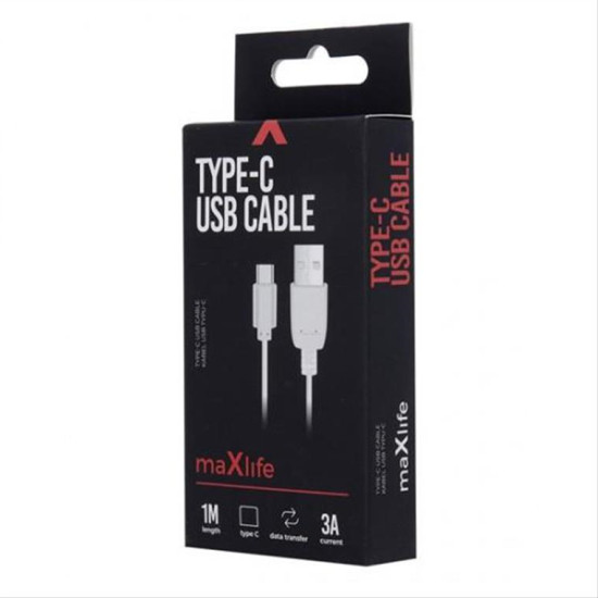 Maxlife Type-C Fast Charge cable 3A 1m