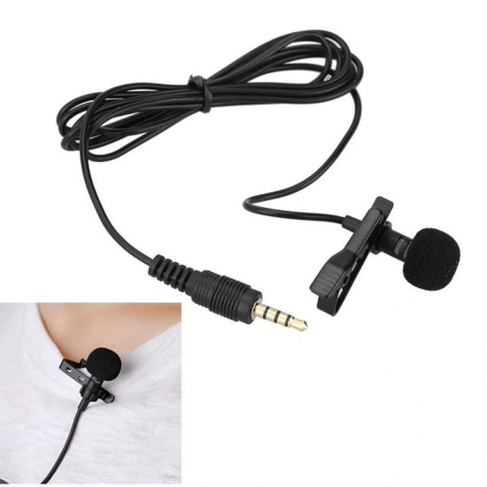POWERTECH Καλώδιο 3.5mm με ενσωματωμένο clip-on μικρόφωνο, 1.5m CAB-J034
