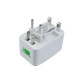ΟΕΜ Αντάπτορας EU/US/UK/AU σε  EU/US/UK/AU DT 220V, Universal, Λευκό - 17109