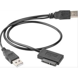 Gembird Adapter USB(M)+Power -> SATA Slim SSD (The cable) A-USATA-01