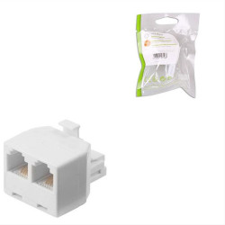 NEDIS TCGP90995WT Ταφ RJ11 6x4, 1 αρσ. - 2 θηλ