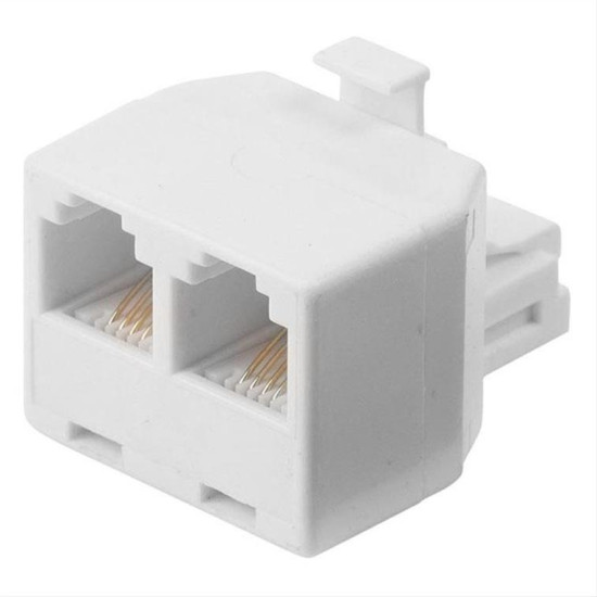 NEDIS TCGP90995WT Ταφ RJ11 6x4, 1 αρσ. - 2 θηλ