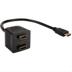 Splitter HDMI σε 2xHDMI Μαύρο - 18182 Splitter HDMI σε 2xHDMI Μαύρο - 18182