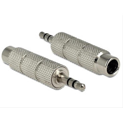 DELOCK Αντάπτορας από 3.5mm σε 6.3mm, Metal, Silver DELOCK Αντάπτορας από 3.5mm σε 6.3mm, Metal, Silver