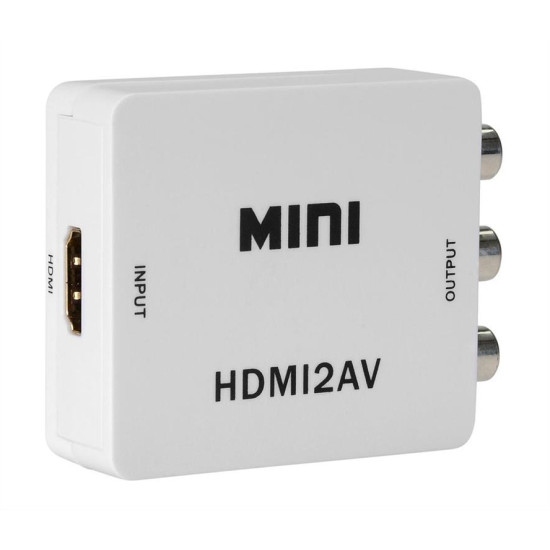 HD Video Converter CAB-H082 από HDMI σε 3x RCA, Full HD, λευκό