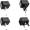 HOCO travel charger universal convertel (EU/US/UK/AU) AC1 black