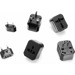 HOCO travel charger universal convertel (EU/US/UK/AU) AC1 black
