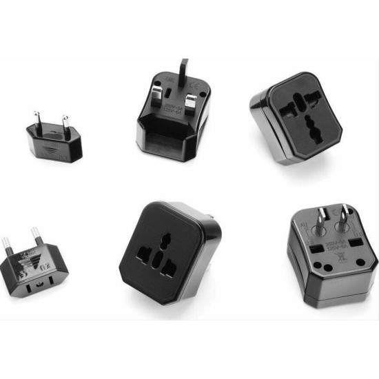HOCO travel charger universal convertel (EU/US/UK/AU) AC1 black