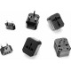 HOCO travel charger universal convertel (EU/US/UK/AU) AC1 black