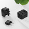 HOCO travel charger universal convertel (EU/US/UK/AU) AC1 black