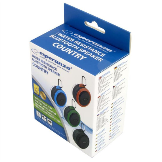Esperanza Speaker Bluetooth COUNTRY black EP125KK