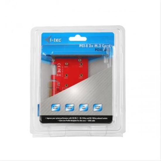 i-tec Adapter PCI-E SAT A 2x M.2 Card PCI-E/SAT PCE2M2