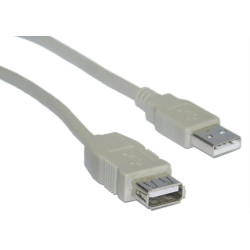 POWERTECH Καλώδιο USB 2.0 σε USB female, 1.5m, Gray POWERTECH Καλώδιο USB 2.0 σε USB female, 1.5m, Gray