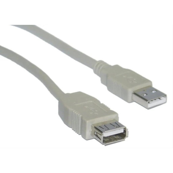 POWERTECH Καλώδιο USB 2.0 σε USB female, 1.5m, Gray POWERTECH Καλώδιο USB 2.0 σε USB female, 1.5m, Gray