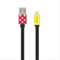 Cable work with Apple Lightning licence Mickey Shorts red 1m DUSMIC008 Cable work with Apple Lightning licence Mickey Shorts red 1m DUSMIC008