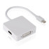 Μετατροπέας Mini DP σε DVI/HDMI/DP 10cm, DeTech, Λευκό - 18157