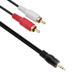 Καλώδιο Ήχου 3.5mm Μ / 2xRCA Μ, 5m, DeTech, High Quality - 18072 Καλώδιο Ήχου 3.5mm Μ / 2xRCA Μ, 5m, DeTech, High Quality - 18072