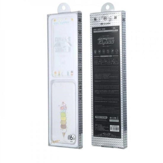 Tempered Glass WK for i7 + 3D TPU Case WTP003/ML005