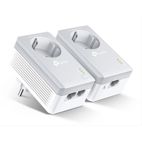 TP-LINK Powerline kit TL-PA4022P, Passthrough, AV600 2-Port, Ver. 1.0