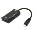 Μετατροπέας Micro USB σε HDMI MHL 15cm, DeTech, Μαύρο - 18158