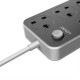 Πολύπριζο, LDNIO SC3631, 3 υποδοχές, 6 φόρτισης USB θύρες, 3.4A, 1,6m, Μαύρο
