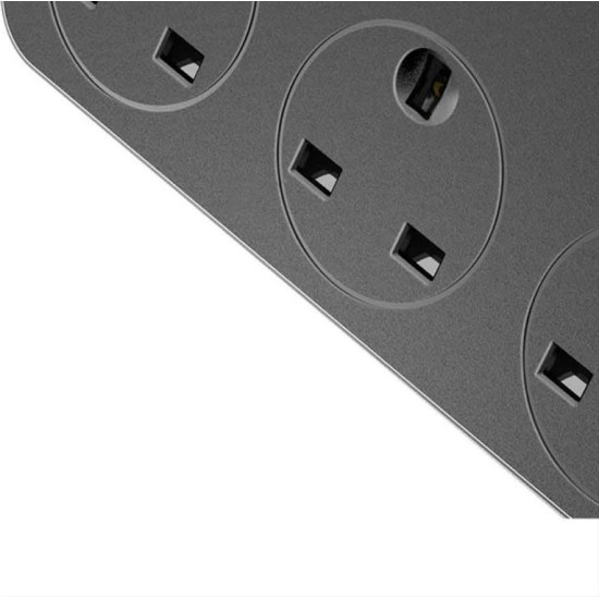 Πολύπριζο, LDNIO SC3631, 3 υποδοχές, 6 φόρτισης USB θύρες, 3.4A, 1,6m, Μαύρο