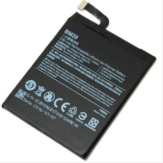 Για Xiaomi Mi 6 - Replacement Battery BM39 3350mAh