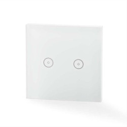 WiFi Smart Light Switch Dual NEDIS WIFIWS20WT