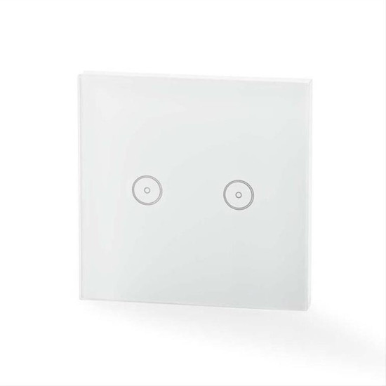 WiFi Smart Light Switch Dual NEDIS WIFIWS20WT WiFi Smart Light Switch Dual NEDIS WIFIWS20WT
