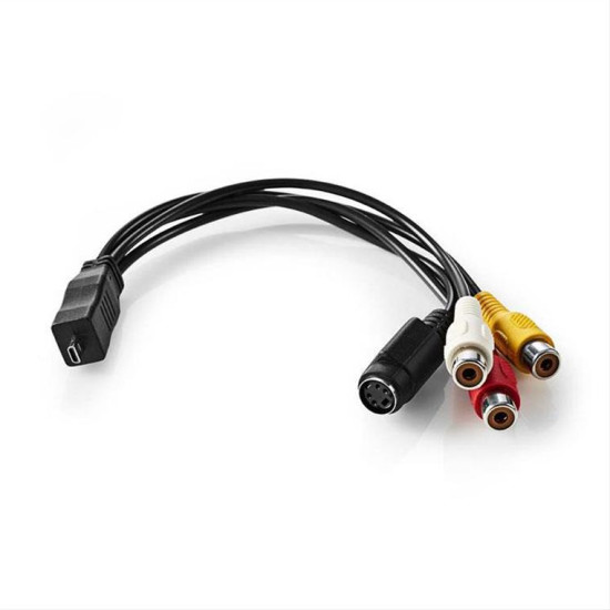 Μετατροπέας RCA/S-Video σε USB 2.0 (βίντεο grabber) NEDIS VGRRU100BK Μετατροπέας RCA/S-Video σε USB 2.0 (βίντεο grabber) NEDIS VGRRU100BK