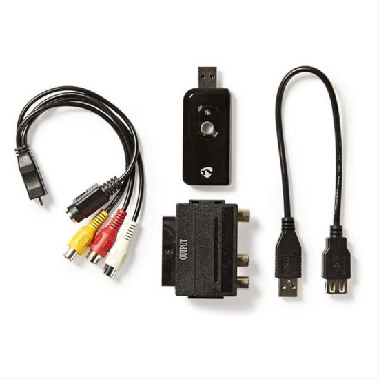 Μετατροπέας RCA/S-Video σε USB 2.0 (βίντεο grabber) NEDIS VGRRU100BK Μετατροπέας RCA/S-Video σε USB 2.0 (βίντεο grabber) NEDIS VGRRU100BK