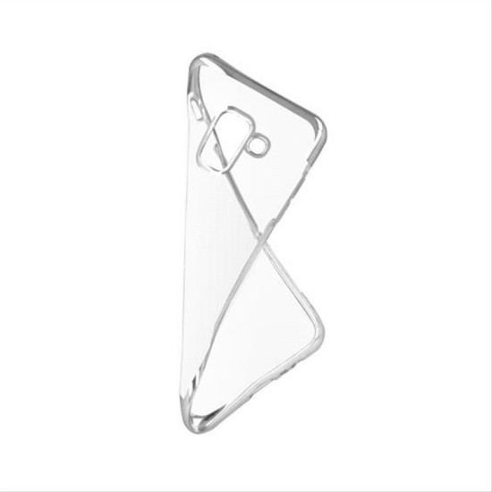 Plating Soft TPU case for Samsung J4 2018 silver GSM039808