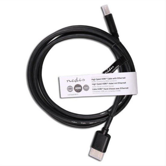 Καλώδιο HDMI αρσ. - HDMI αρσ. με επίχρυσες επαφές, 1,5m Καλώδιο HDMI αρσ. - HDMI αρσ. με επίχρυσες επαφές, 1,5m