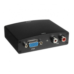 Μετατροπέας VGA σε HDMI, DeTech, Μαύρο - 18162 Μετατροπέας VGA σε HDMI, DeTech, Μαύρο - 18162