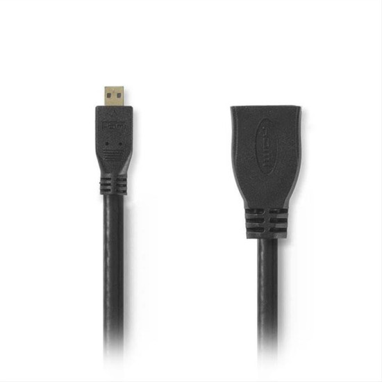 Αντάπτορας High Speed HDMI, HDMI micro - HDMI θηλ., 0.20m, με επίχρυσες επαφές. Αντάπτορας High Speed HDMI, HDMI micro - HDMI θηλ., 0.20m, με επίχρυσες επαφές.
