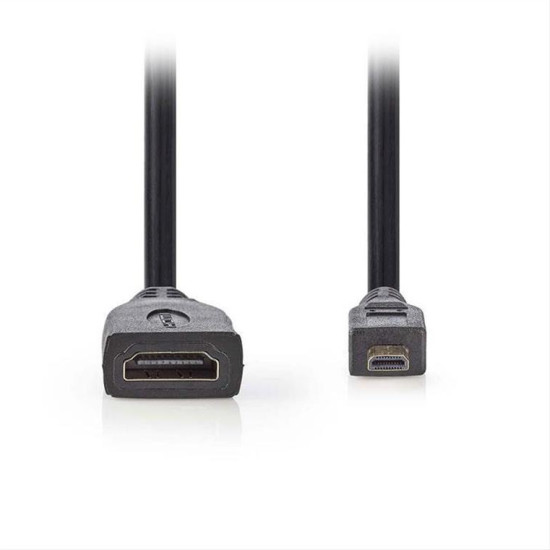 Αντάπτορας High Speed HDMI, HDMI micro - HDMI θηλ., 0.20m, με επίχρυσες επαφές. Αντάπτορας High Speed HDMI, HDMI micro - HDMI θηλ., 0.20m, με επίχρυσες επαφές.