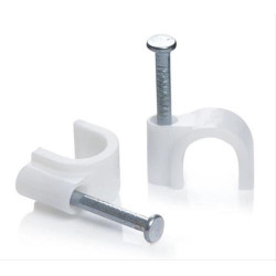 POWERTECH Ρόκα στήριξης καλωδίων, Round, 8mm, White, 100τμχ POWERTECH Ρόκα στήριξης καλωδίων, Round, 8mm, White, 100τμχ