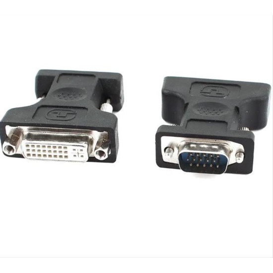 POWERTECH αντάπτορας VGA σε DVI 24+5 CAB-G016, συμβατό με 24+1, μαύρος