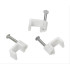 POWERTECH Ρόκα στήριξης καλωδίων, Flat, 5mm/15mm, White, 100τμχ
