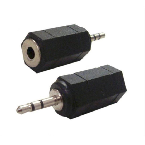 POWERTECH Αντάπτορας από stereo 2.5mm (M) σε 3.5mm (F), nickel, 5τμχ