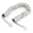 POWERTECH καλώδιο τηλέφωνου 4P4C, Spiral, 2m, Gray