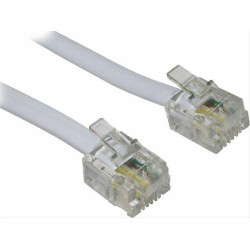 POWERTECH Καλώδιο Τηλεφώνου RJ11 6P4C, 1m, White POWERTECH Καλώδιο Τηλεφώνου RJ11 6P4C, 1m, White