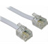 POWERTECH Καλώδιο Τηλεφώνου RJ11 6P4C, 1m, White
