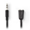 Καλώδιο 3,5mm Stereo αρσ. - 2 x 3,5mm Stereo θηλ., 0.2m NEDIS CAGP22100BK02